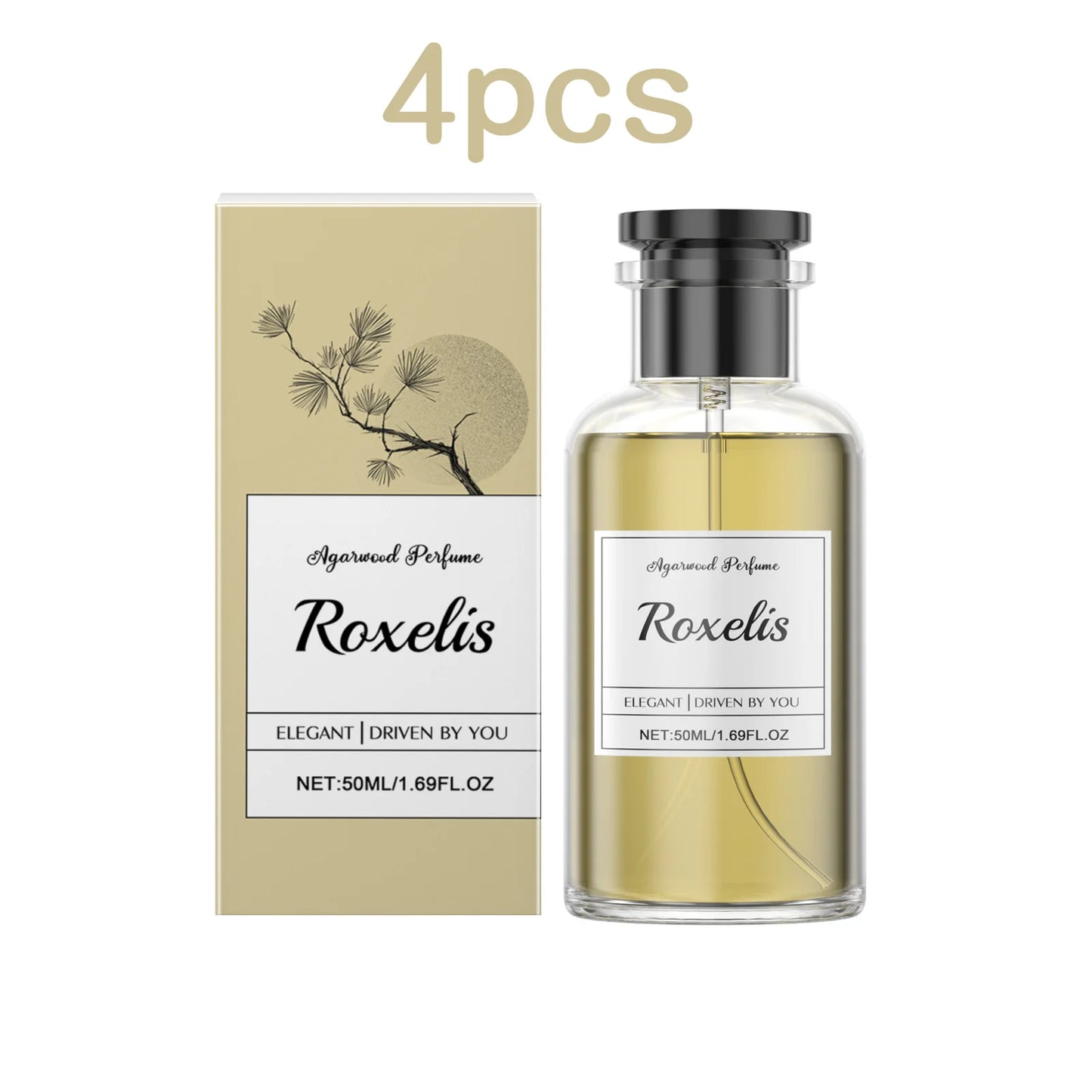 Roxelis 50ml Agarwood Perfume Fresh Lasting Fragrance Luxury Woody Scent Flirting Pheromone Dating Deodorant Body Perfume Spray