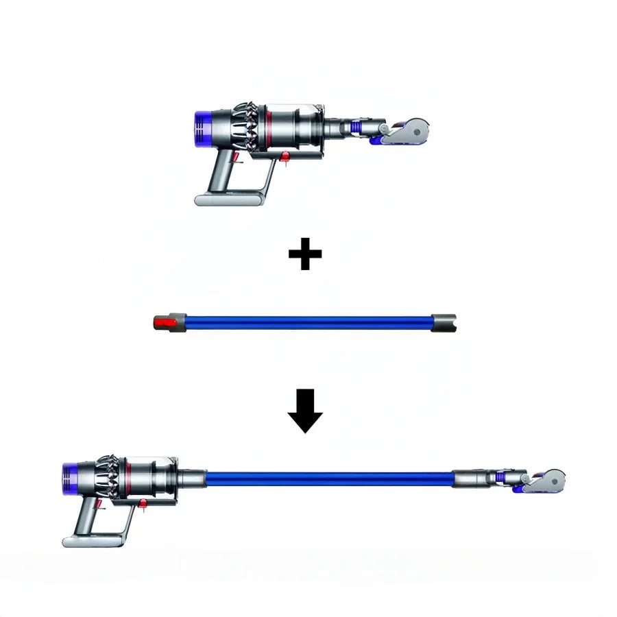 Replacement Wand Quick Release Wand Compatible with Dyson V15 V11 V10 V7 V8 Cordless Stick Vacuum Cleaner(Blue)