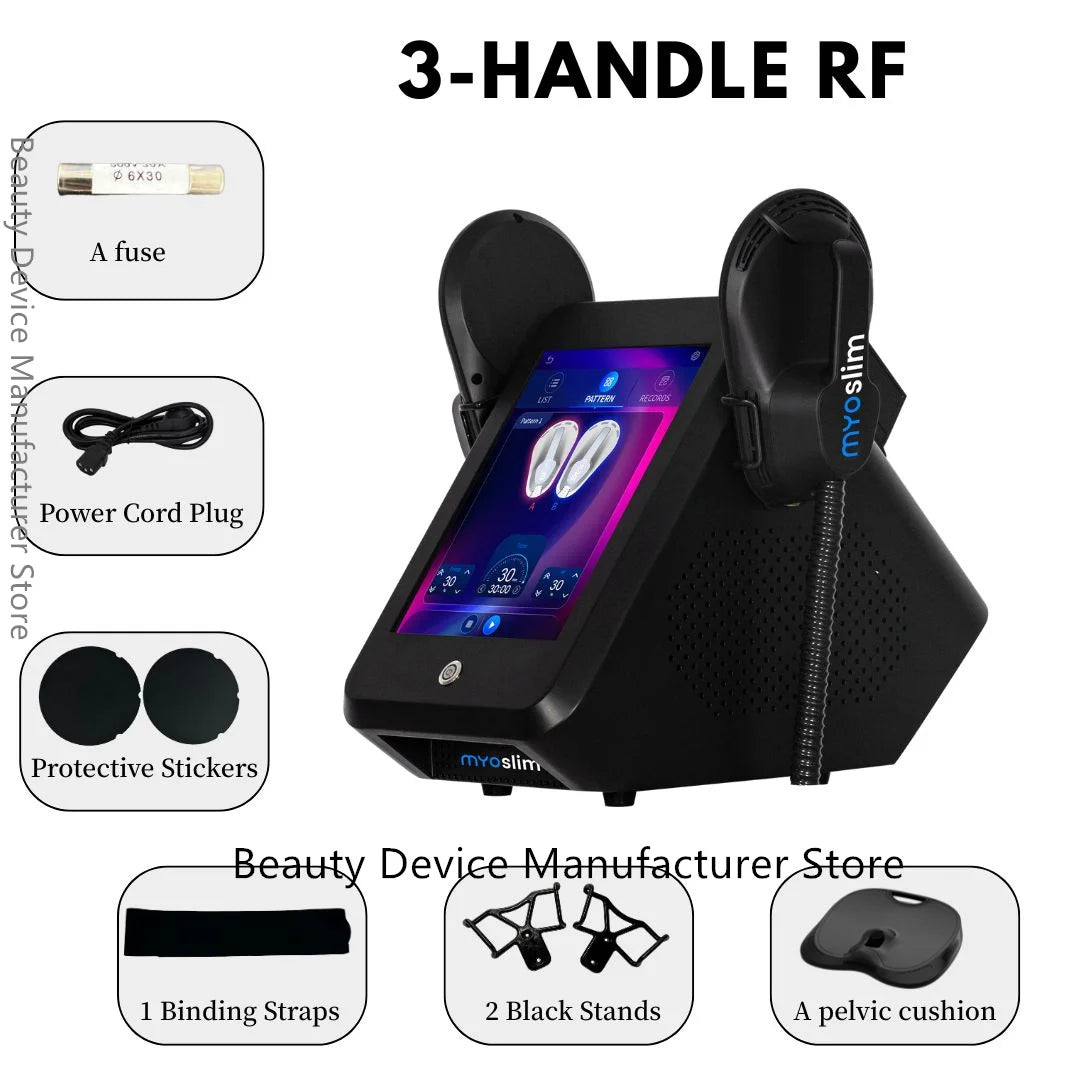 MYOslim 6500W 15Tesla 200HZ Electromagnetic EMS Body Sculpting Machine Muscle Toning Abdomen Buttocks Thighs Salon Home Use