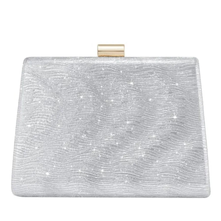 CHUNLI Clutch Purses for Women Sparkly Evening Bag with Detachable Chain for Weddings Proms Formal and Parties