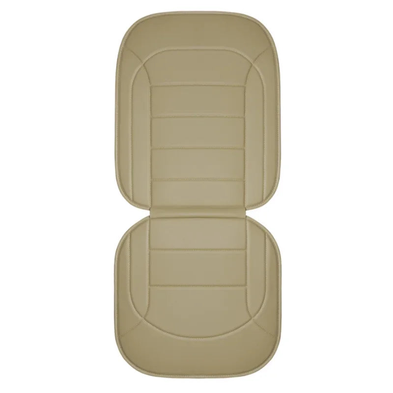 Car Front Seat Cushion Leather Integrated Seat Cover All Seasons Universal Fits Most Cars(18*40inch)