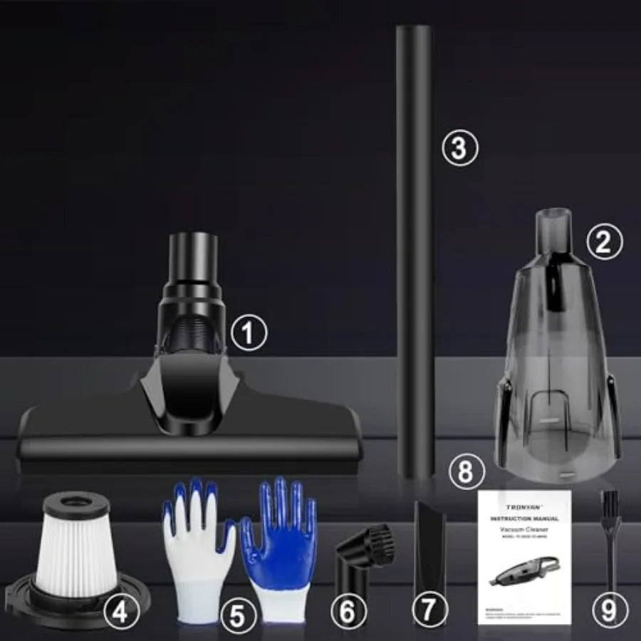 Cordless Vacuum Cleaner Compatible with DEWALT 20V Battery (Battery NOT Included), Handheld Vacuum for Home, Boat, Workshop, Car