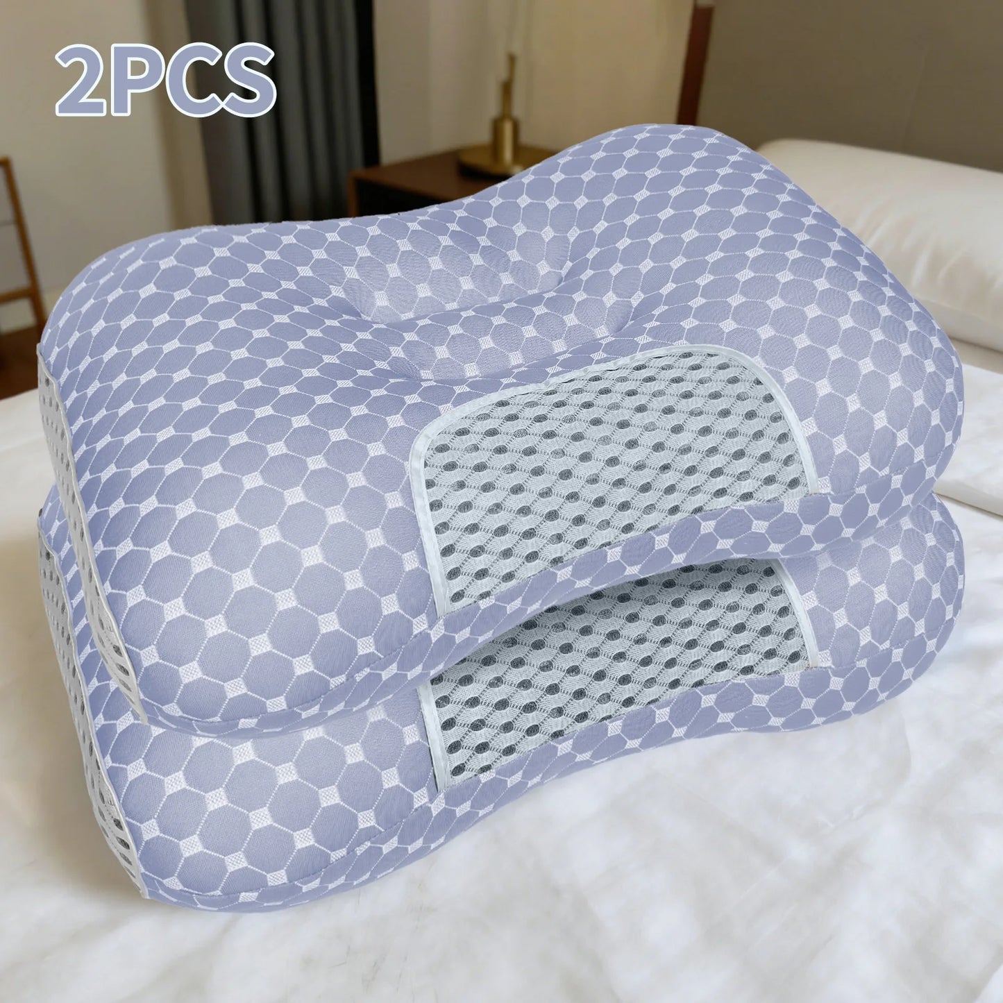 Buy one, get one free! Couple's Soft Knit Neck Massage Pillow - Adjustable ergonomic design for enhanced sleep comfort.