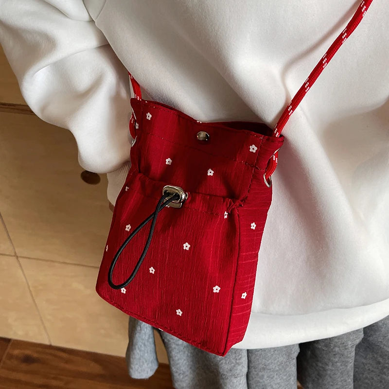 New Sweet Korean Sle Girls Folded Slant Crossbody Bag 2026 Summer Version Versatile Single oulder Mobile Phone Bag for Women