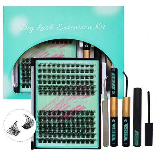 Thick Eyelash Extension Set  Single Eyelash Set, Including Eyelash Gel, Eyelash Remover, Eyelash Applicator