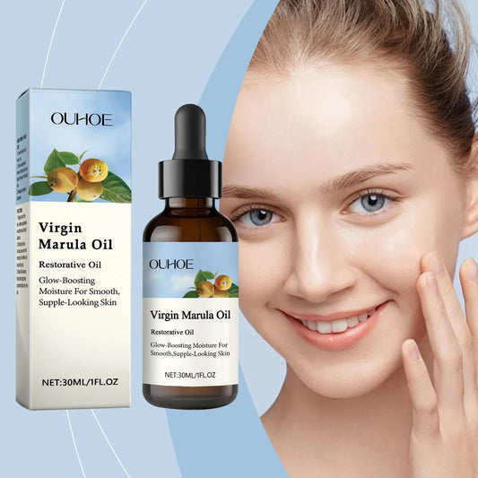 Ouhoe 30ml Virgin Marula Face Care Oil Facial Moisturizing Tightening Shrink Pores Improve Dryness Massage Firming Essence Oil