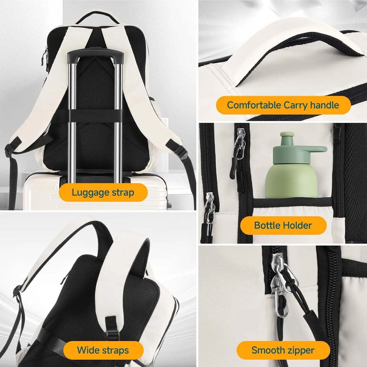 3/5pcs Luggage Set Carry On Suitcase With Spinner Wheel TSA Lock 20/24/28'' Luggage Include Backpack Toiletry For Business Trip