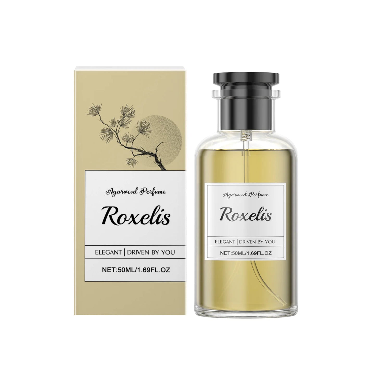 Roxelis 50ml Agarwood Perfume Fresh Lasting Fragrance Luxury Woody Scent Flirting Pheromone  Dating Deodorant Body Perfume Spray