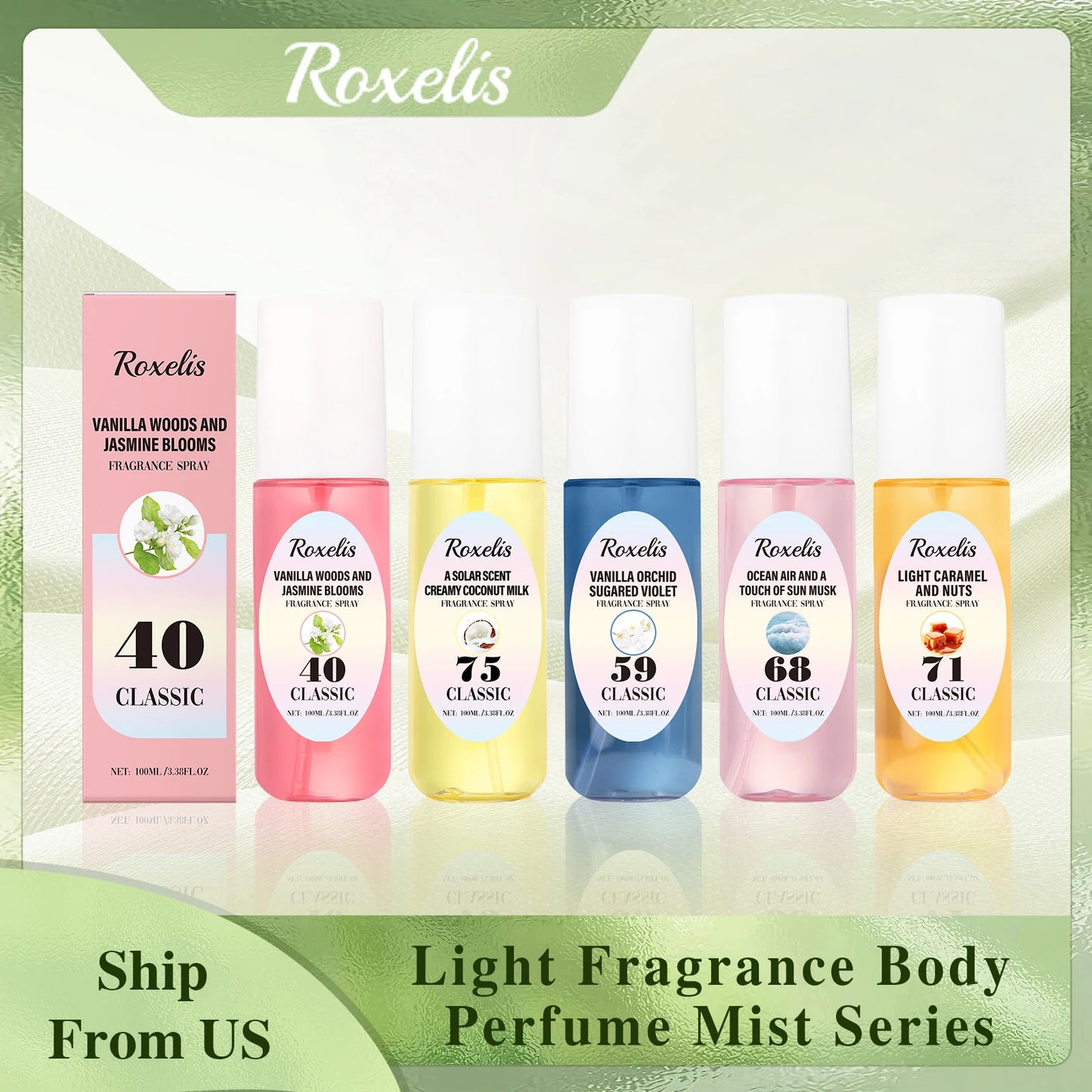 Roxelis 100ml Freshing Body Perfume Spray Long Lasting Scent Remove Odor Release Charming Dating Flirting Pheromone Perfume Mist
