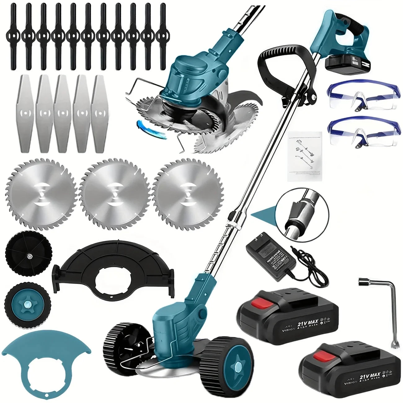 New model for 2025 Cordless Lawn Trimmer TrimmersLawn EdgerMowerBrush CutterWeed Cutter for Garden and Yard Lawn