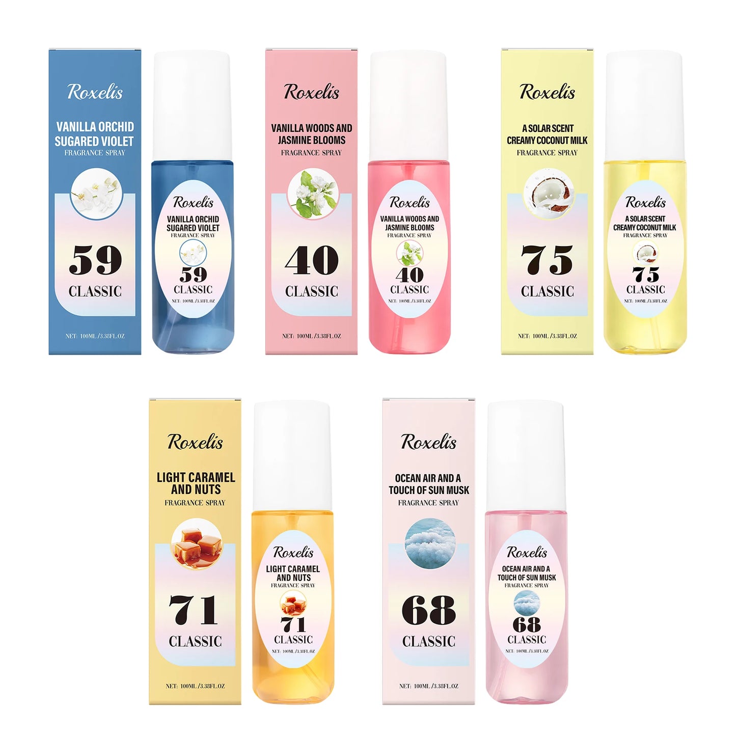 Roxelis 100ml Freshing Body Perfume Spray Long Lasting Scent Remove Odor Release Charming Dating Flirting Pheromone Perfume Mist