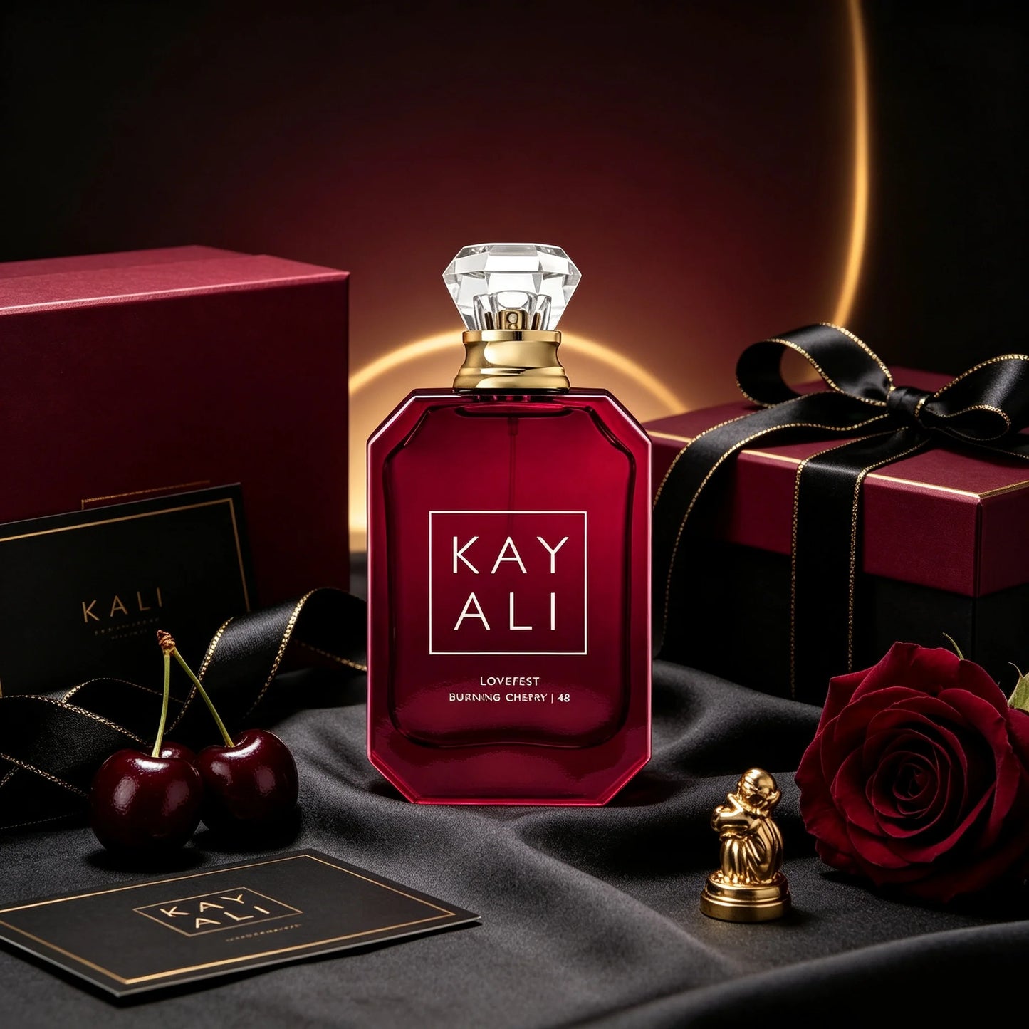 Kay Ali Pink Rose Sugar Perfume Gender Neutral Complete Lavender Pink Gift Box Matte Gradient Pink Multi-Faceted Octagonal Vessel Shiny Diamond Crystal Top Lush Soft Creamy Rose Vanilla Candy Fragrance Blogger Aesthetic Trave