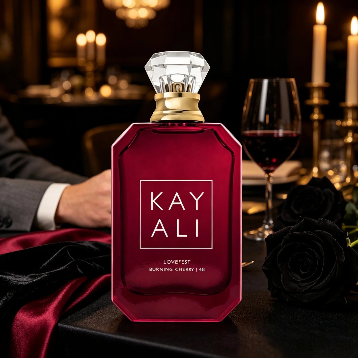 Kay Ali Pink Rose Sugar Perfume Gender Neutral Complete Lavender Pink Gift Box Matte Gradient Pink Multi-Faceted Octagonal Vessel Shiny Diamond Crystal Top Lush Soft Creamy Rose Vanilla Candy Fragrance Blogger Aesthetic Trave