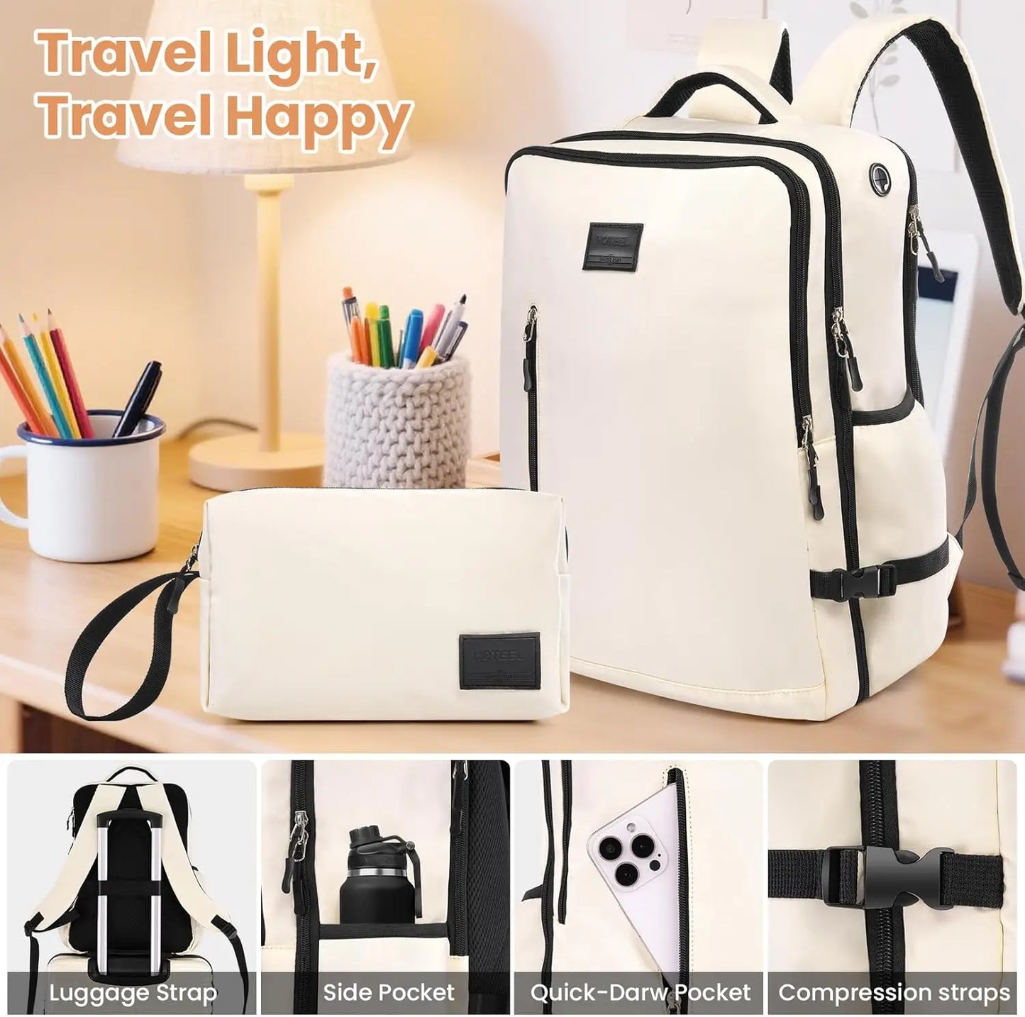 3/5pcs Luggage Set Carry On Suitcase With Spinner Wheel TSA Lock 20/24/28'' Luggage Include Backpack Toiletry For Business Trip