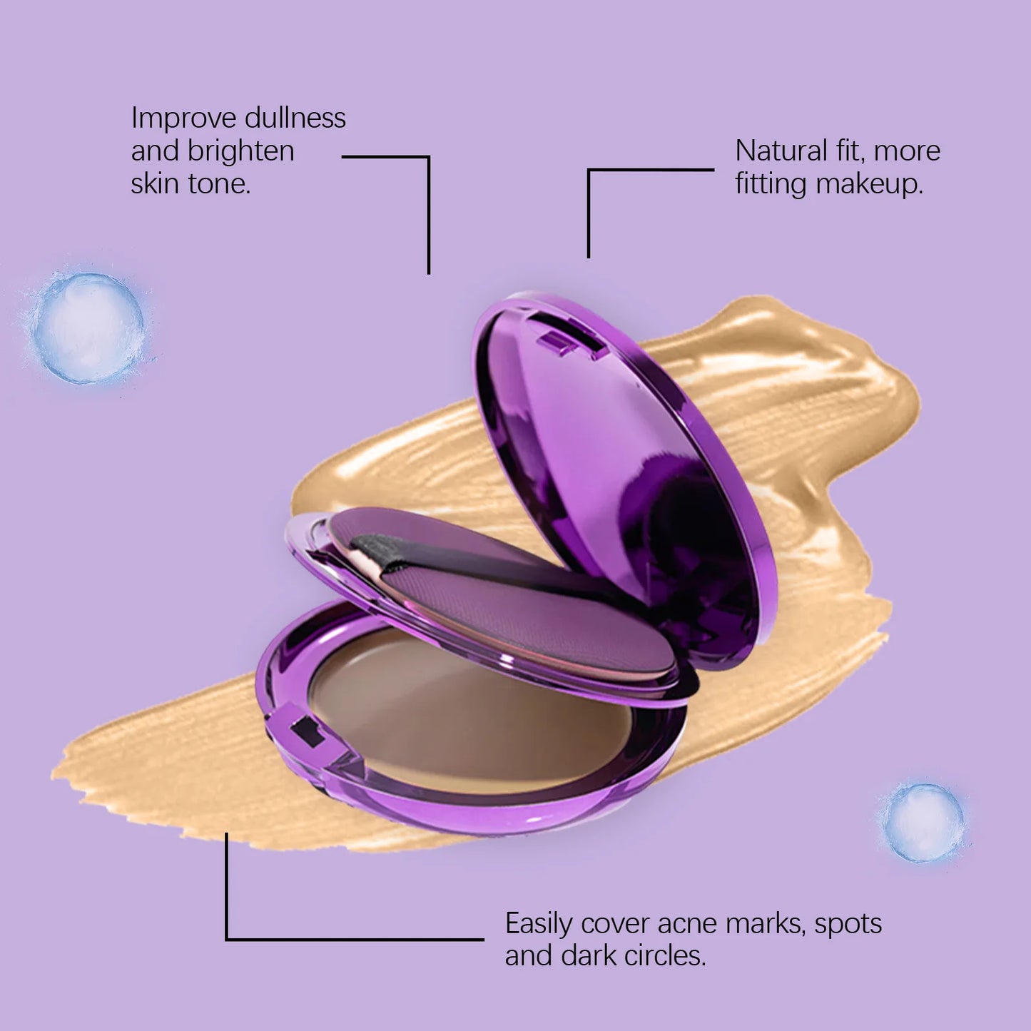 3 Colors Concealer Palette Moisturizing Sweatproof Long Wearing Full Coverage Spots Transfer-proof Glowing Makeup Palette