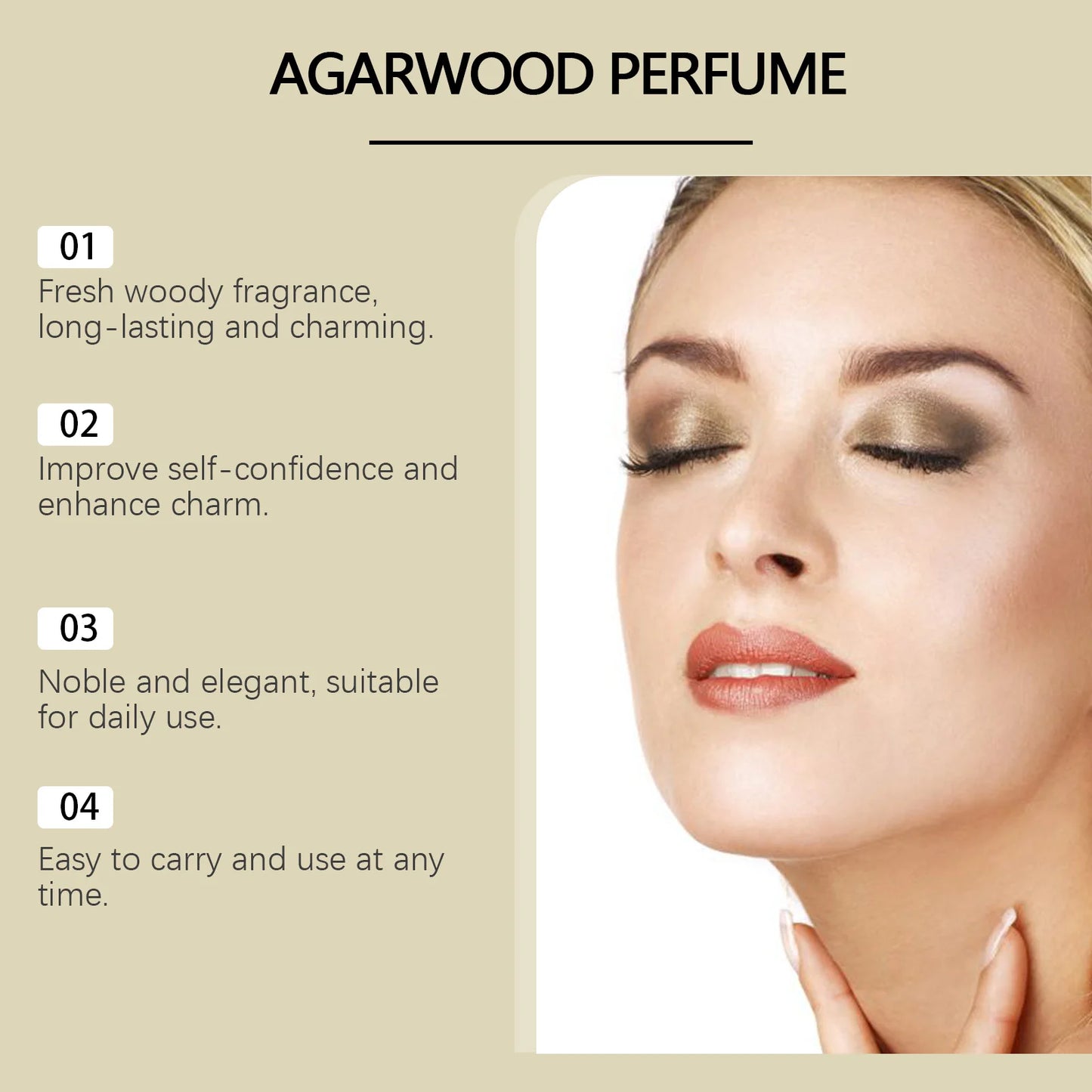 Roxelis 50ml Agarwood Perfume Fresh Lasting Fragrance Luxury Woody Scent Flirting Pheromone  Dating Deodorant Body Perfume Spray