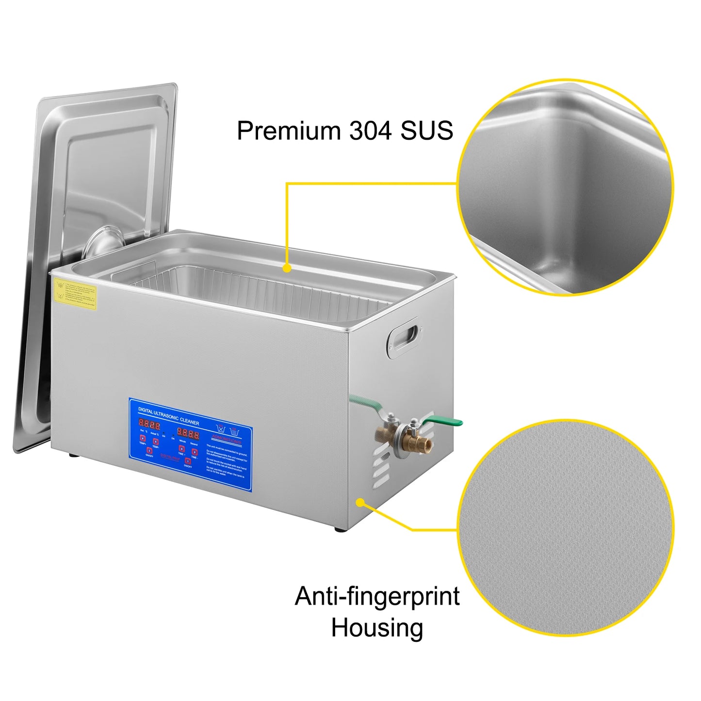 SucceBuy 6L Ultrasonic Cleaner Lave-Dishes Portable Washing Machine Dishwasher Digital Ultrasound Bath Home Clean Appliances