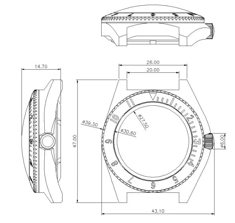 QM 'Vietnam' Men's Luminous Dive Watch US Special Forces UDT Military 300M Diver C3 SM8019DC