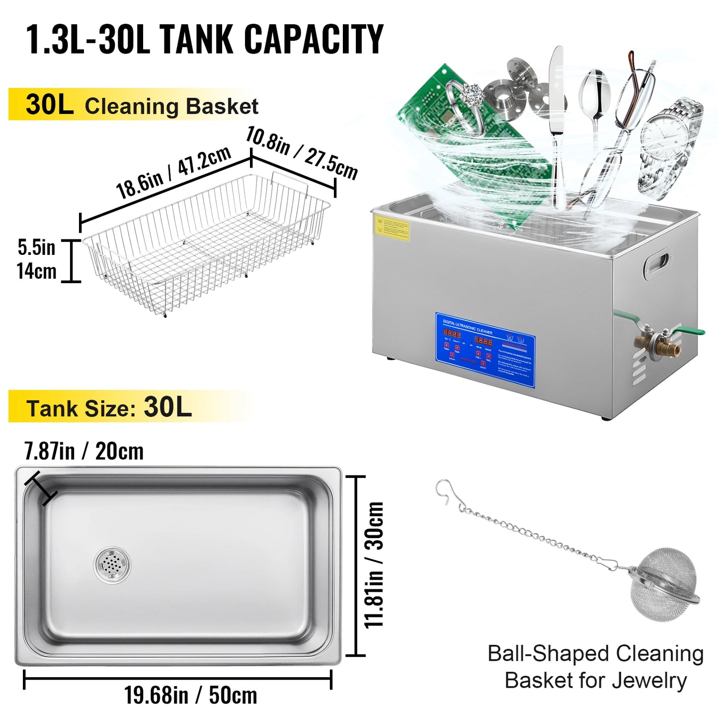 SucceBuy 6L Ultrasonic Cleaner Lave-Dishes Portable Washing Machine Dishwasher Digital Ultrasound Bath Home Clean Appliances