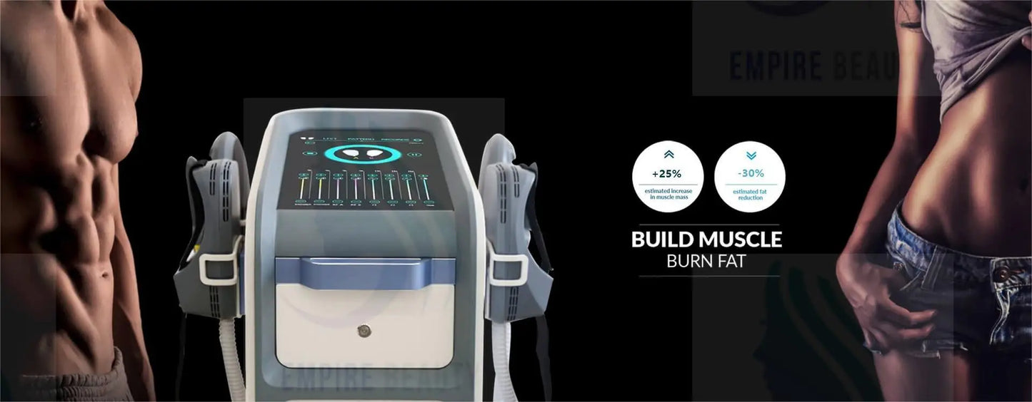 Weight Burn Fat Full Removal Body Slimming Body Muscle Training Machine Newest 6500w Upgraded System RF Fat Burning Slimming