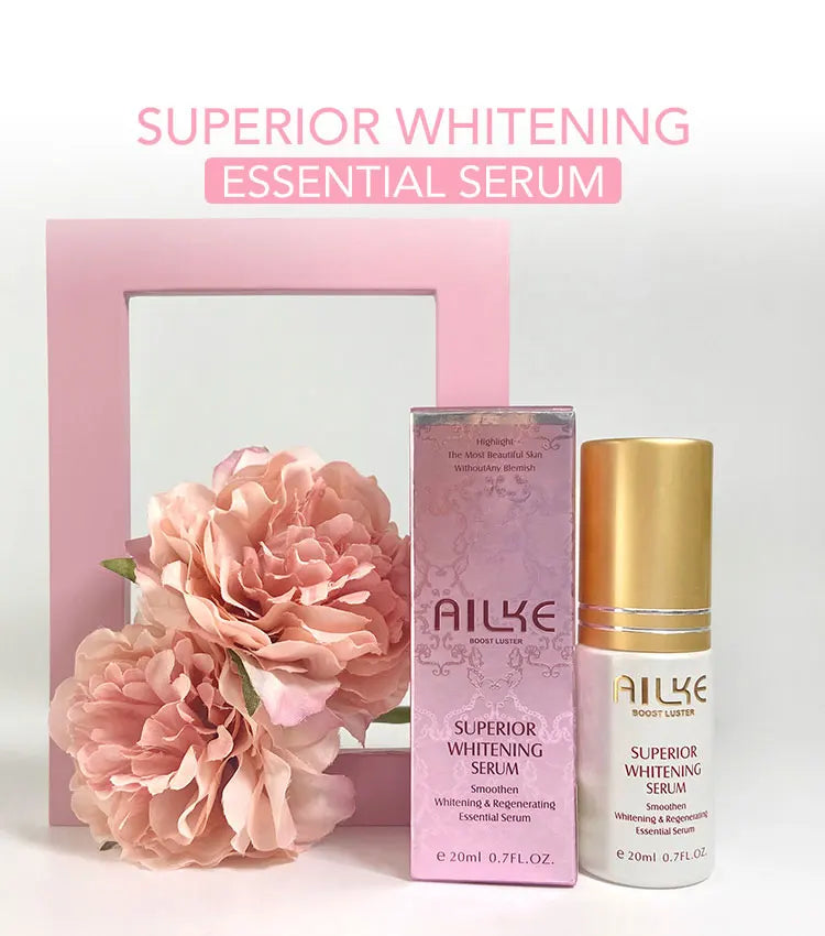 AILKE Whitening Face Cream, Reduce Dark Spots, Wrinkles, Melanin, Even Skin Tone, With Collagen, Glutathione, for All Skin Types