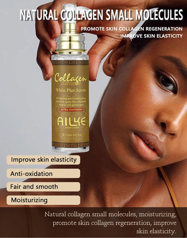 AILKE Whitening Body Lotion, Reduce Dark Spots, Even Skin Tone, With Collagen And Natural Carrot Oil, Skin Moisturizer, 500ml