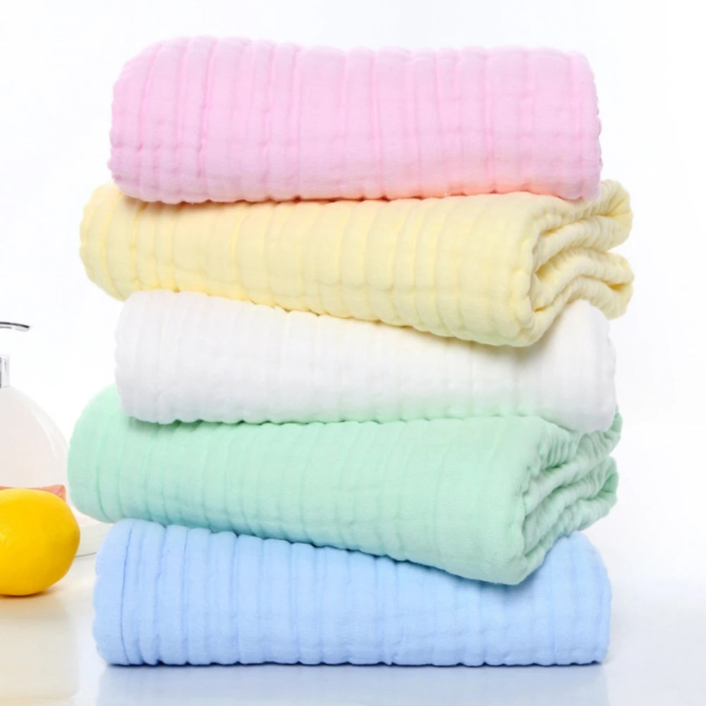Pure Cotton Absorbent Bath Towel White Gauze Towel 70cm* 140cm Super Absorption Towel