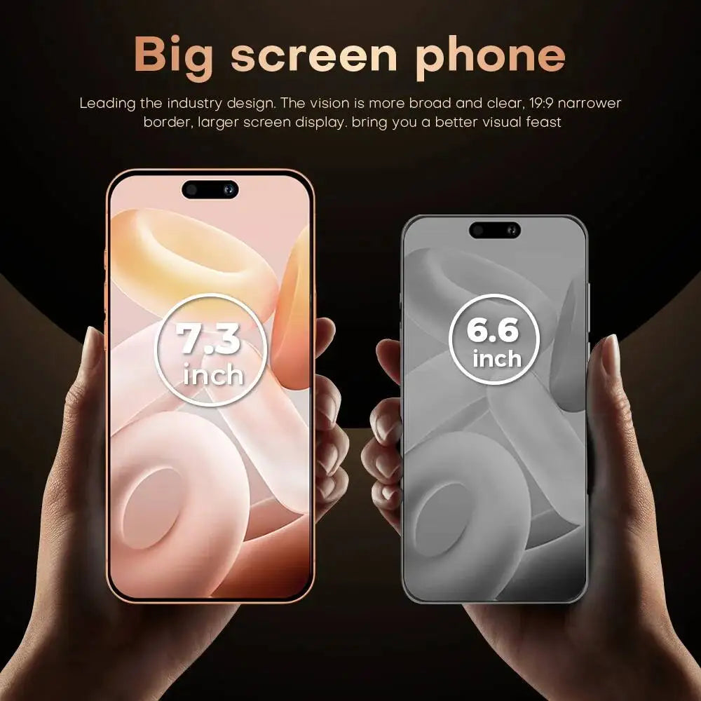HOT New i17 Pro Max 8000mAh Battery 7.3HD 5G Dual Card Global Edition Original Cheap Smart Android Facial Recognition Function