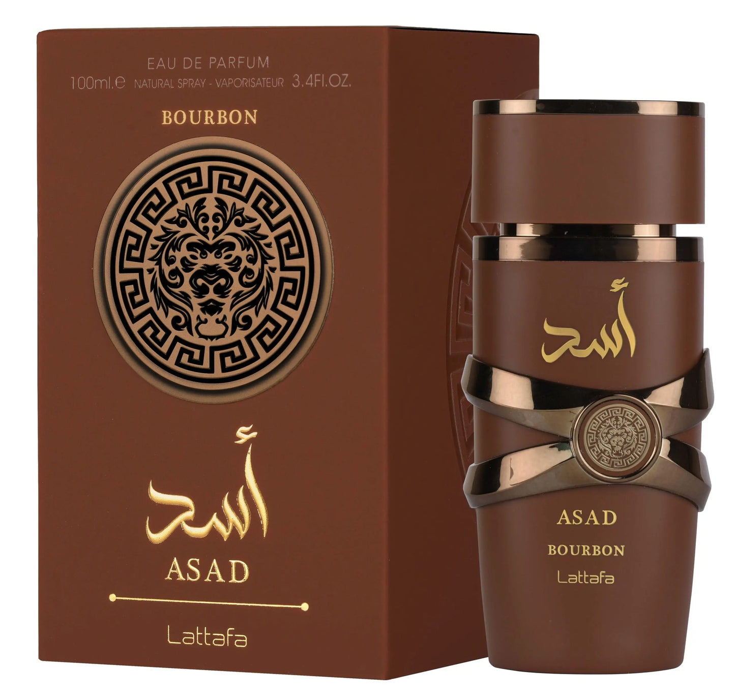 Lattafa Asad Bourbon for Unisex Eau De Parfum Spray Makeup Women's Perfume 100 ML Cologne Persistence Arabian Women's Perfume