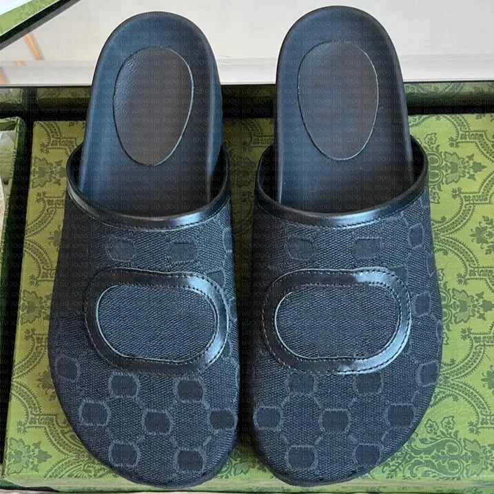 Designer High-End VersionGMen's and women's casual mule shoes with, flat-soled, versatile street wear