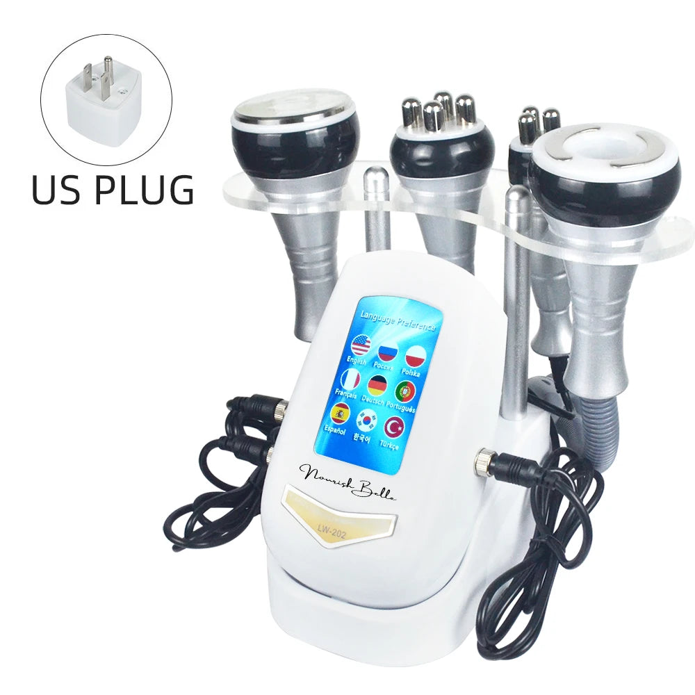 4 In 1 40K Ultrasonic Cavitation Machine Body Slimming Weight Loss Facial Skin Tightening And Lifting