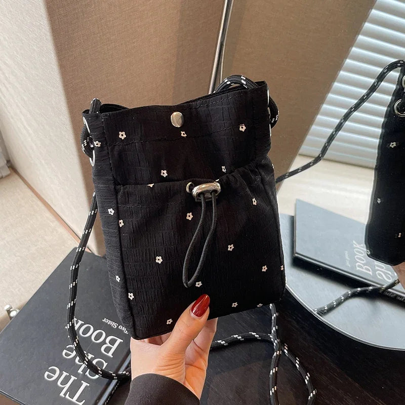 New Sweet Korean Sle Girls Folded Slant Crossbody Bag 2026 Summer Version Versatile Single oulder Mobile Phone Bag for Women