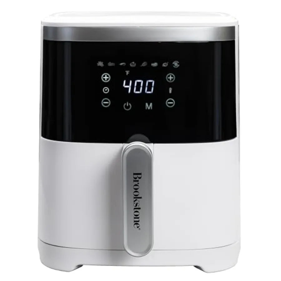 Air Fryer 4.5 Qt 1300W Large Capacity with LED Display 8 Presets Adjustable Temp Oil-Free Kitchen Appliance for Baking Roasting