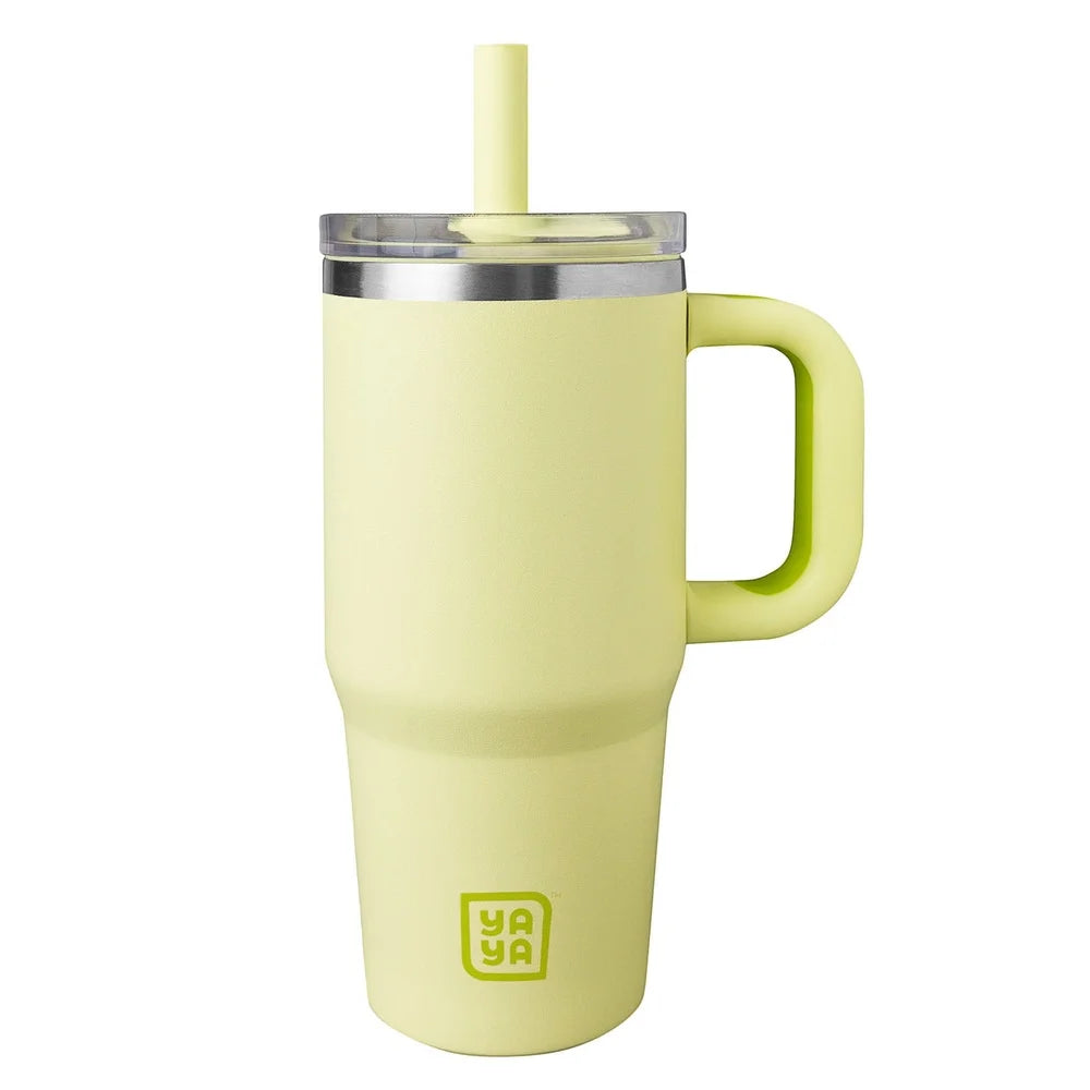 My First Travel Tumbler Toddlers 3  with Reusable Straw and Spill-Safe Lid 12oz Yellow