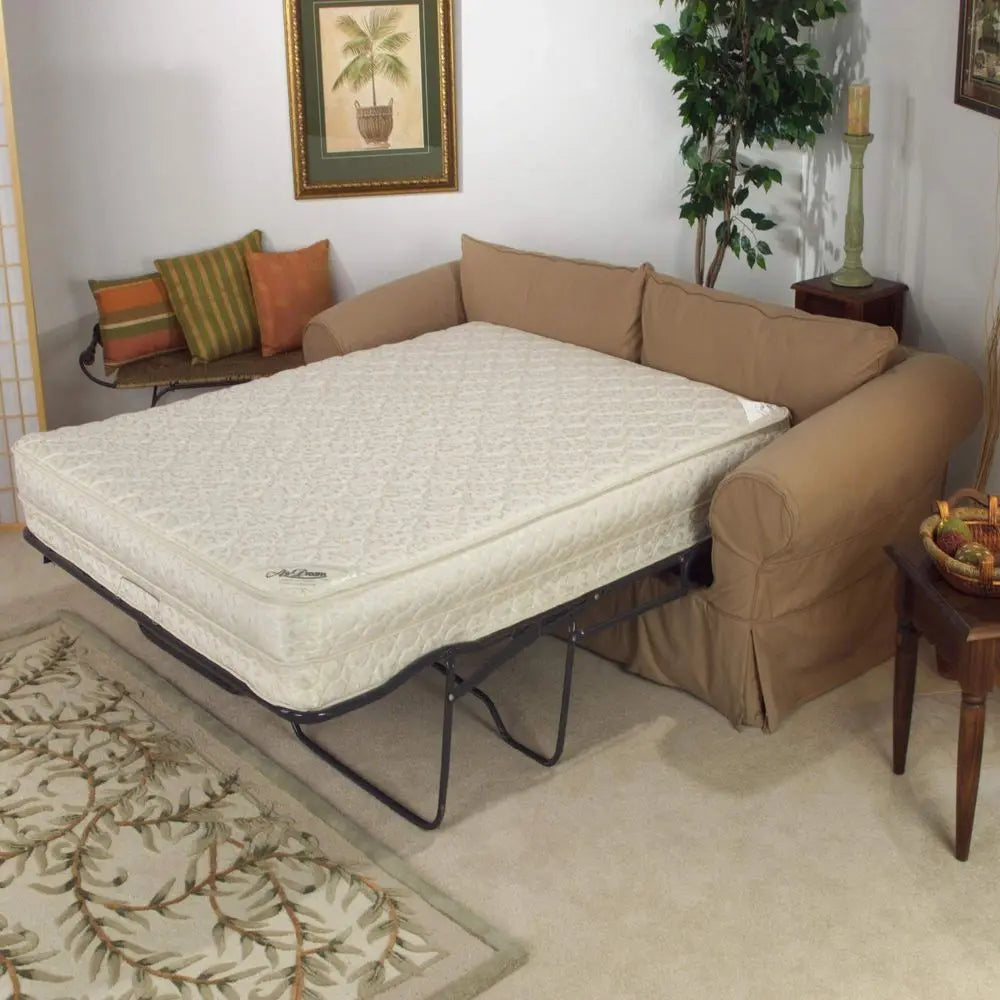amp Platt AirDream Hypoallergenic Inflatable Mattress with Electric Hand Pump for Sleeper Sofas, 60 Queen