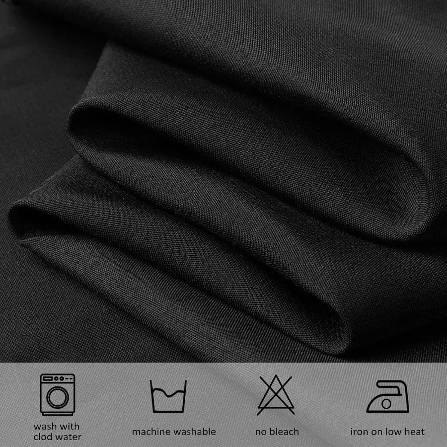 8 Pack Black Round Tablecloths 90 Inch Table Round Table Cloth, Wrinkle Resistant Washable Polyester Fabric Table Cloth Table Co