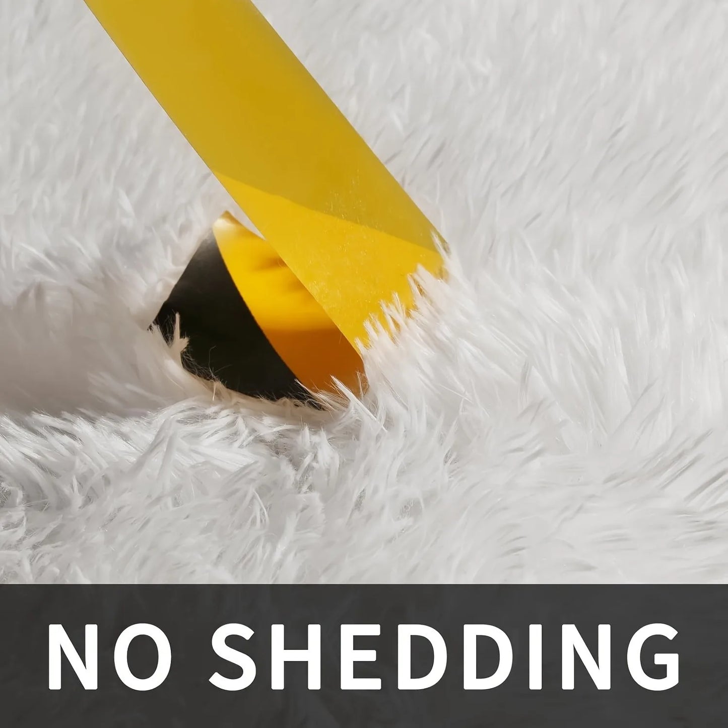 Fluffy Large Carpet for Living Room White Non-Slip Machine Washable Plush Area Rugs for Bedroom Soft Thick Floor Mats