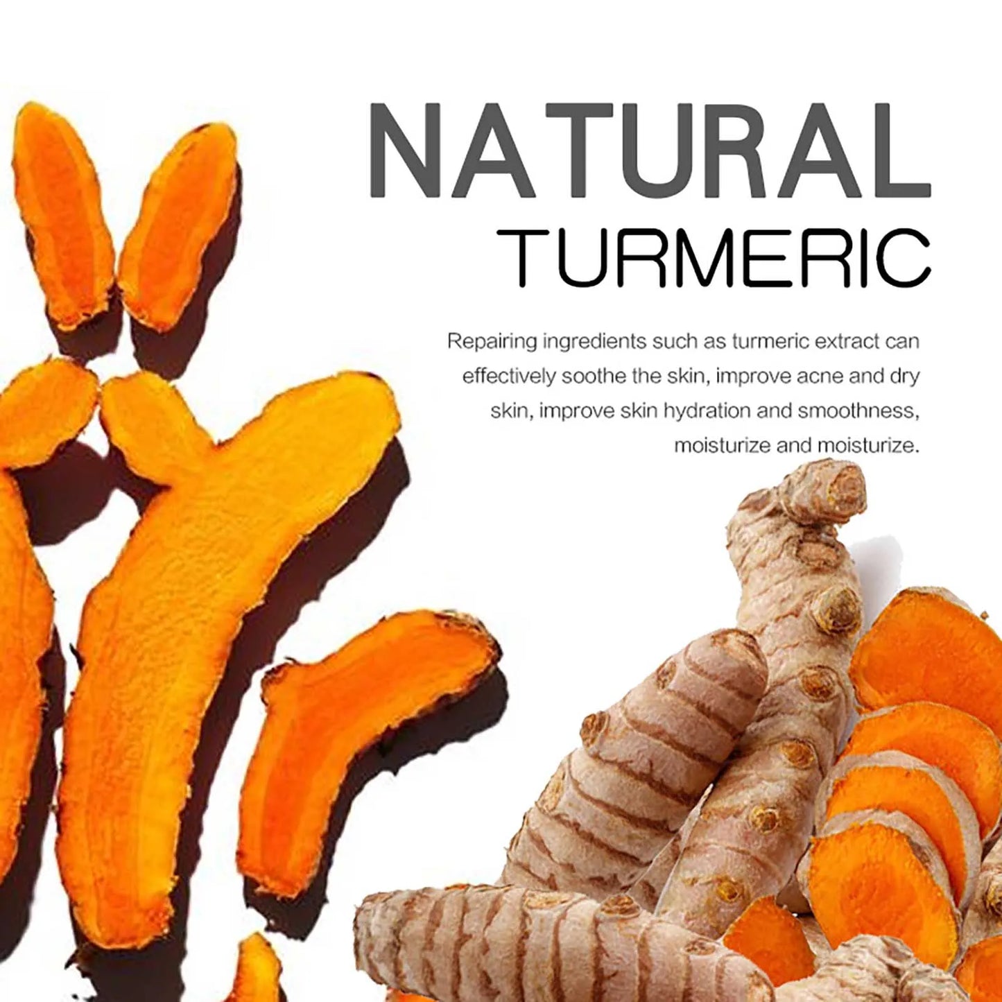 Organic Turmeric Skin Care Kit, Brighten, Clean, Remove Darkness, Spots, Acne, Lighten, Hydration, Exfoliate, Even Skin Tone