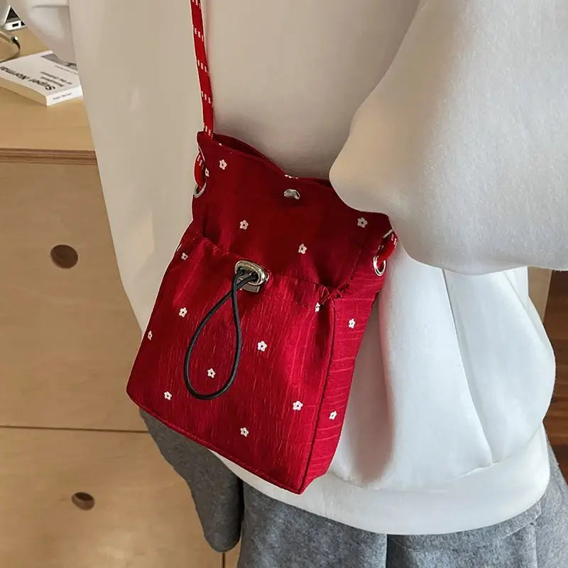 New Sweet Korean Sle Girls Folded Slant Crossbody Bag 2026 Summer Version Versatile Single oulder Mobile Phone Bag for Women