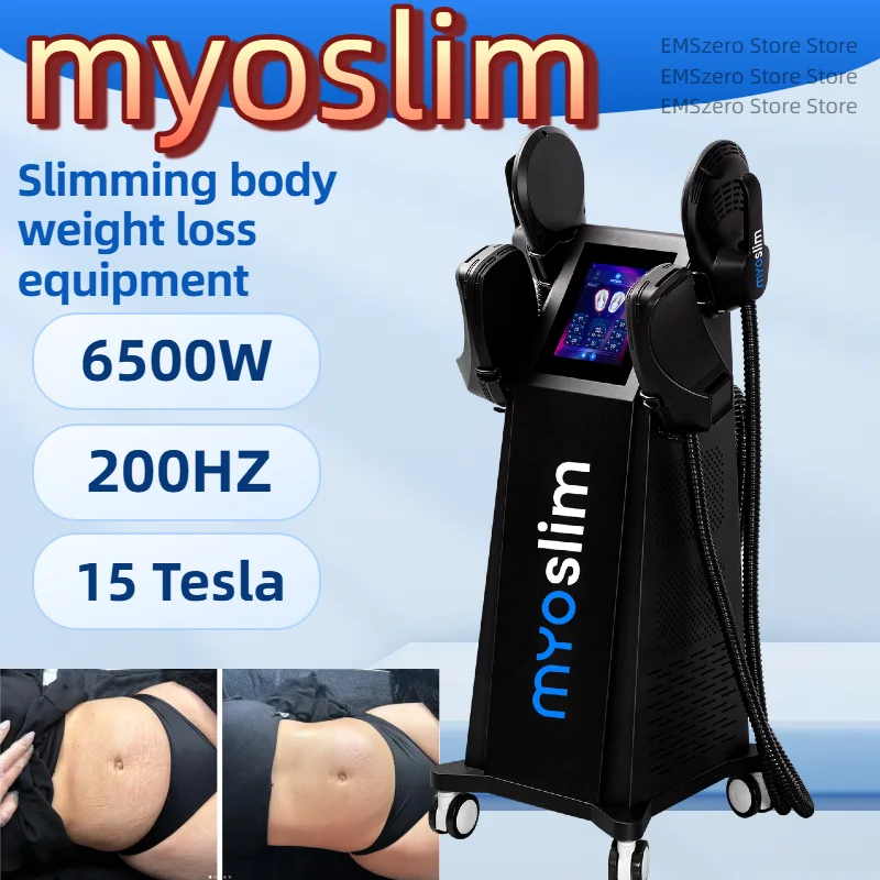 Professional EMS RF Body Sculpting Machine 15 Tesla 6500W Muscle Building Fat Burning Slimming Equipment