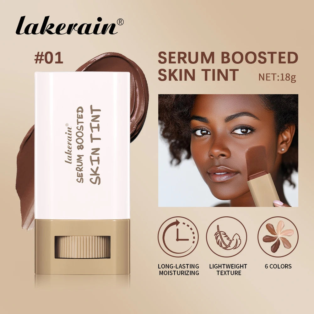 Foundation Stick Balm Skin Bronze Tint Eraser Foundation Stick Smooth Plumper Long-lasting Flawless Makeup Face Beauty Cosmetics