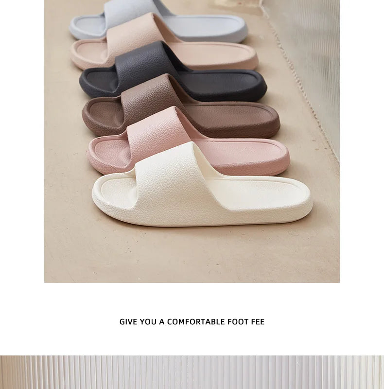 EVA Men Sandals Flip Flops Man Slippers Solid Color Simple Non-slip Soft Sole Comfortable Shower Slippers Outdoor Couple Shoes