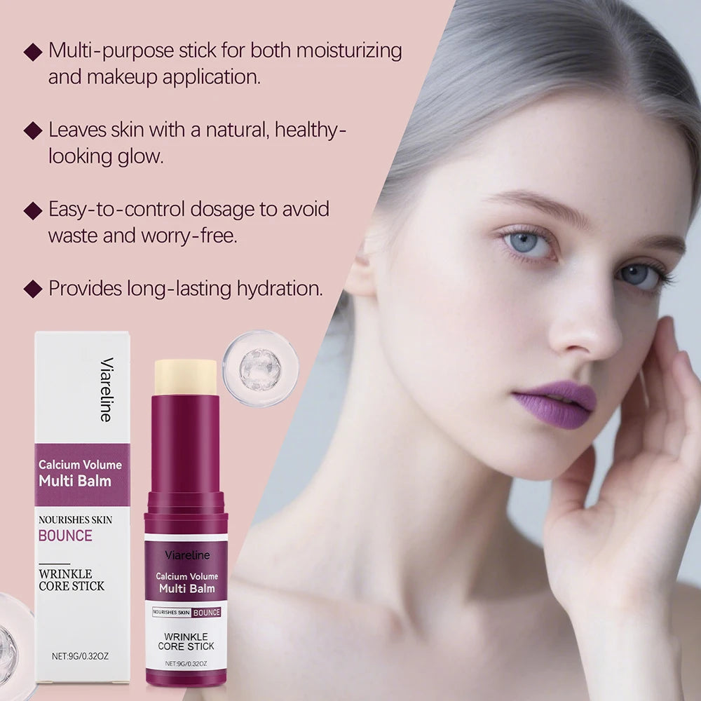Anti-Aging Calcium Volume Multi Balm Stick Hydrating Firming Skin Soothing Dryness Deep Moisturizing Cream Stick Ship From USA