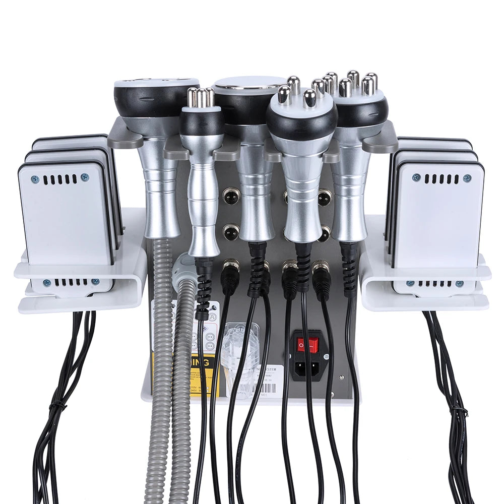 6 In 1 40K Ultrasonic Cavitation Machine Weight Loss Skin Lift Tightening Vacuum Lipo KIM8 Body Slimming Machine Body Shaping