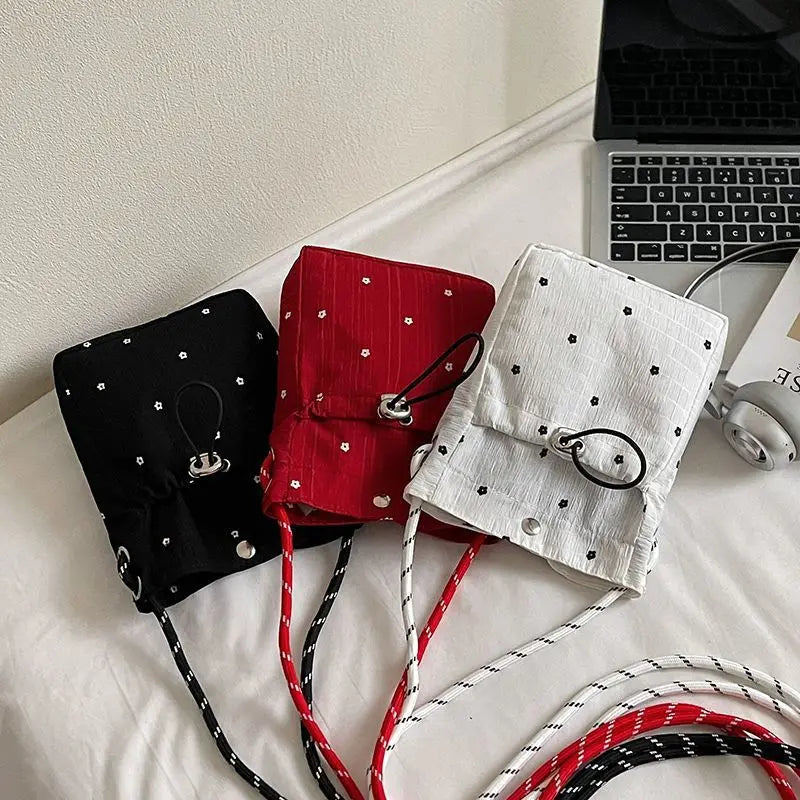 New Sweet Korean Sle Girls Folded Slant Crossbody Bag 2026 Summer Version Versatile Single oulder Mobile Phone Bag for Women