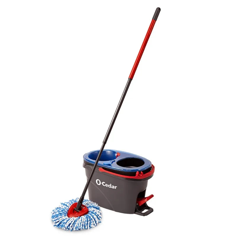 O-Cedar EasyWring RinseClean Spin Mop and Bucket System, Hands-Free System