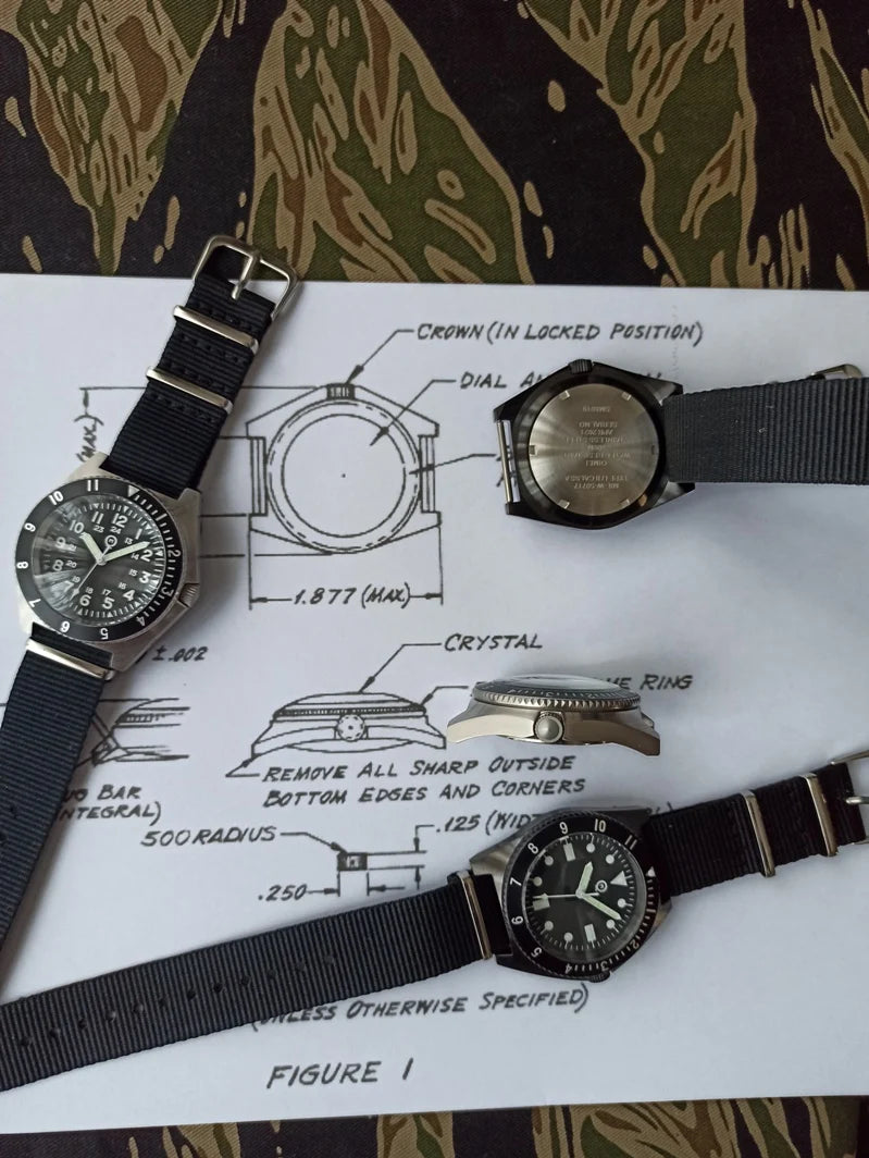 QM 'Vietnam' Men's Luminous Dive Watch US Special Forces UDT Military 300M Diver C3 SM8019DC