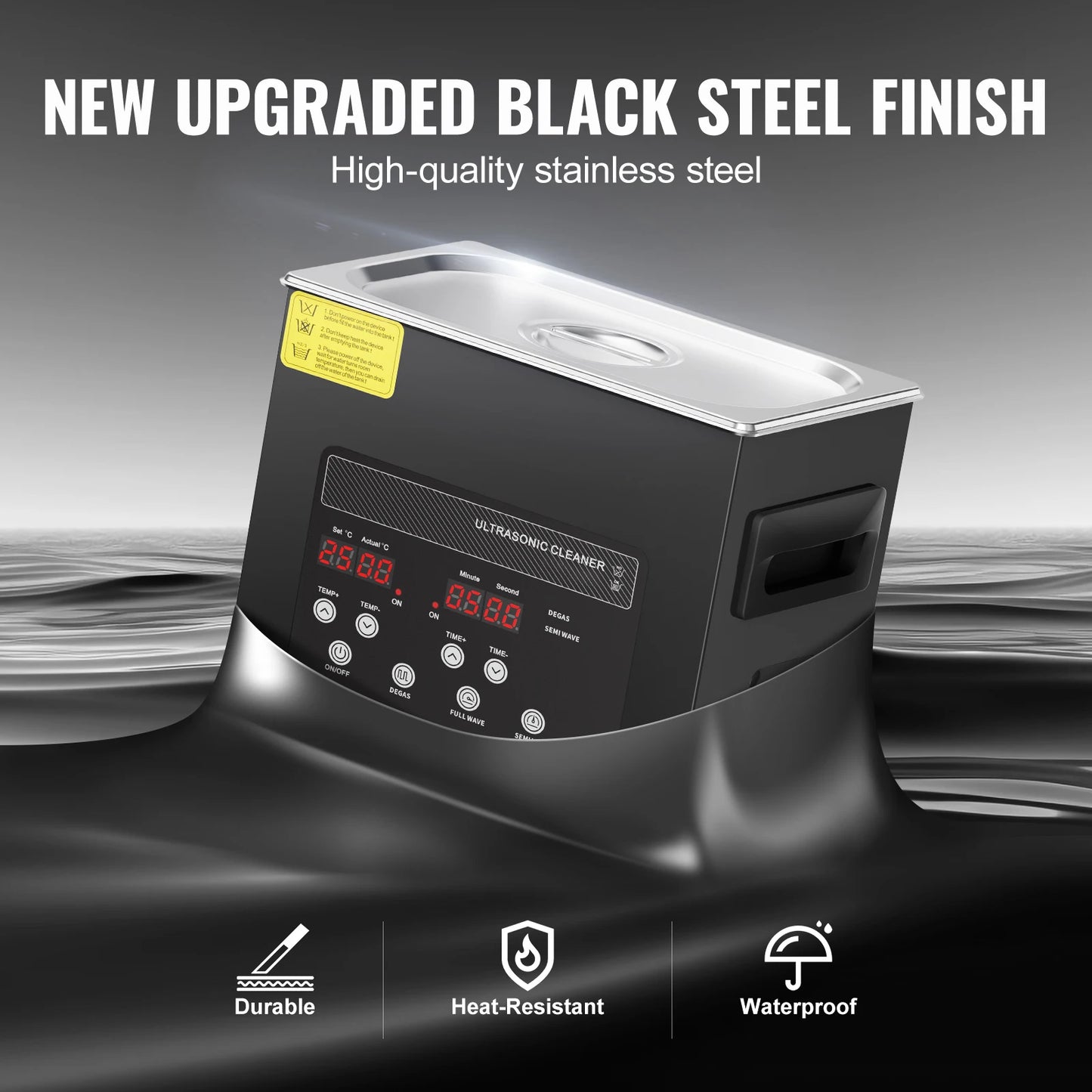 SucceBuy 2-30L Ultrasonic Cleaner Digital Ultrasound Cleaning Machine with Upgraded Degassing and Gentle Mode for Jewelry Glass