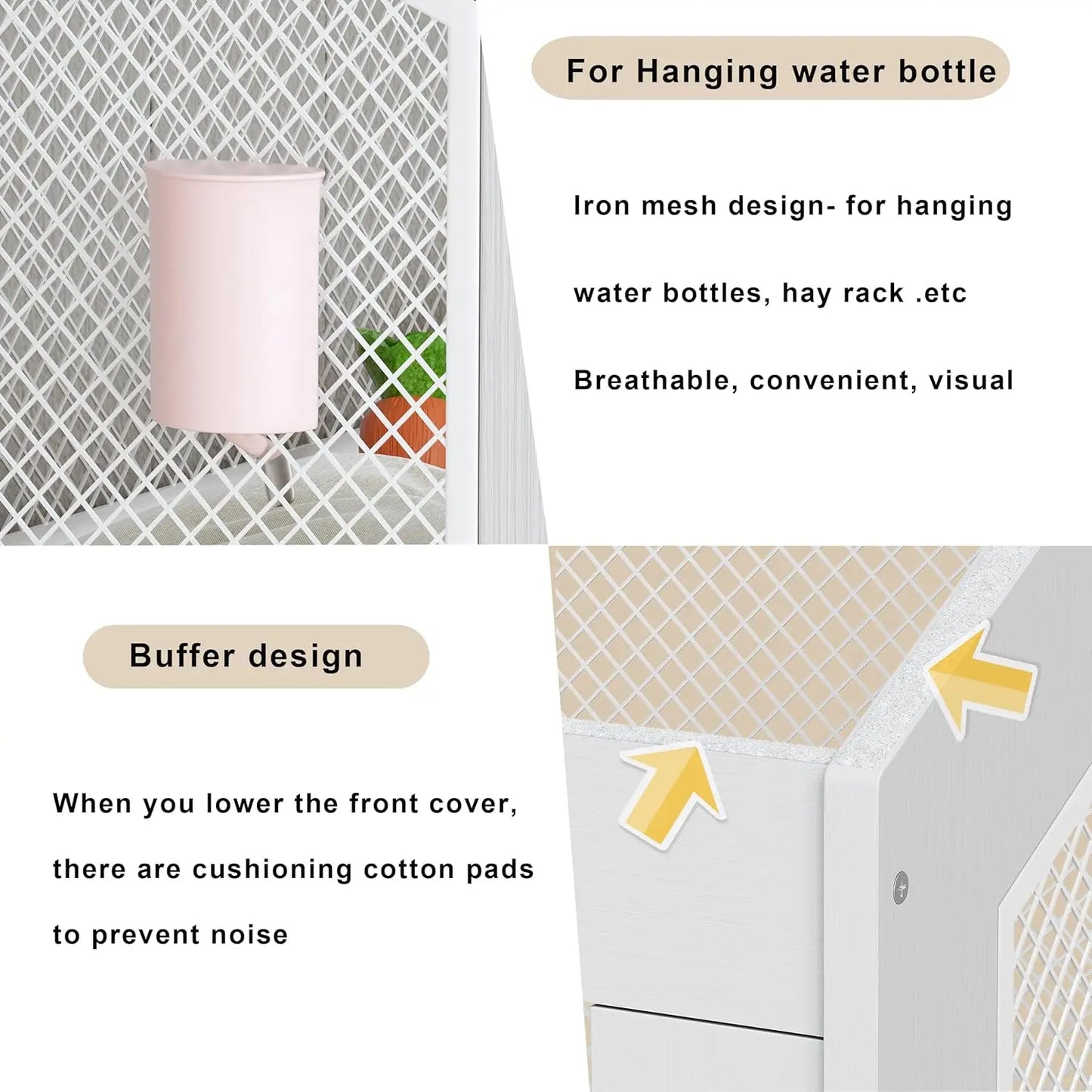 Hamster Cage, Small Animal Cages with Storage Cabinet, Visual and Ventilated Large Habitats Hamster House for Rat,, Customized
