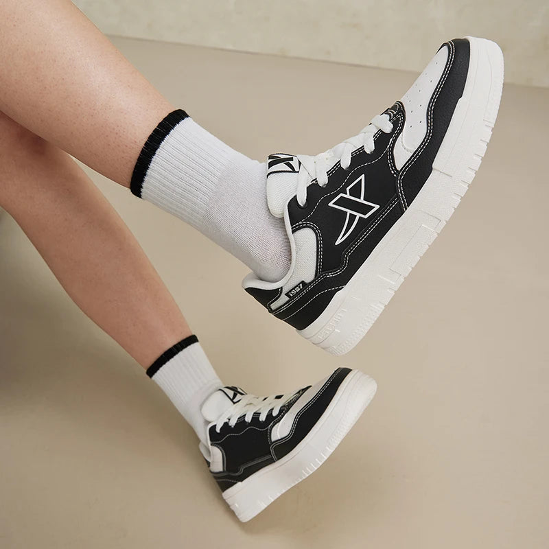 Xtep Skateboarding Shoes For Women  Summer Comfortable Skate Shoes Breathable Outdoor Trekking Support Sneakers 876318310030